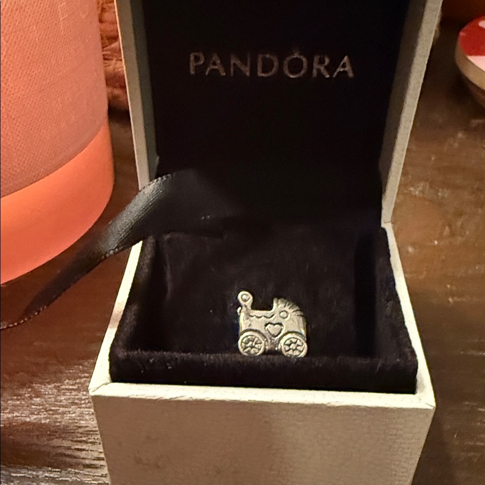 Pandora Silver Baby Carriage Charm